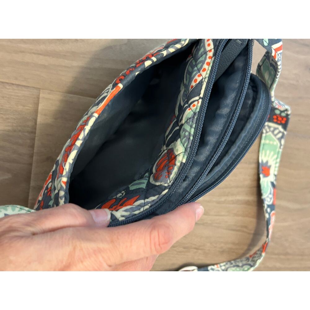 Vera Bradley Quilted Cotton Crossbody Purse in Nomadic Floral Print - Picture 8 of 9